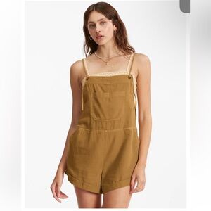 Billabong wild pursuit butterscotch romper. Size S/P/CH